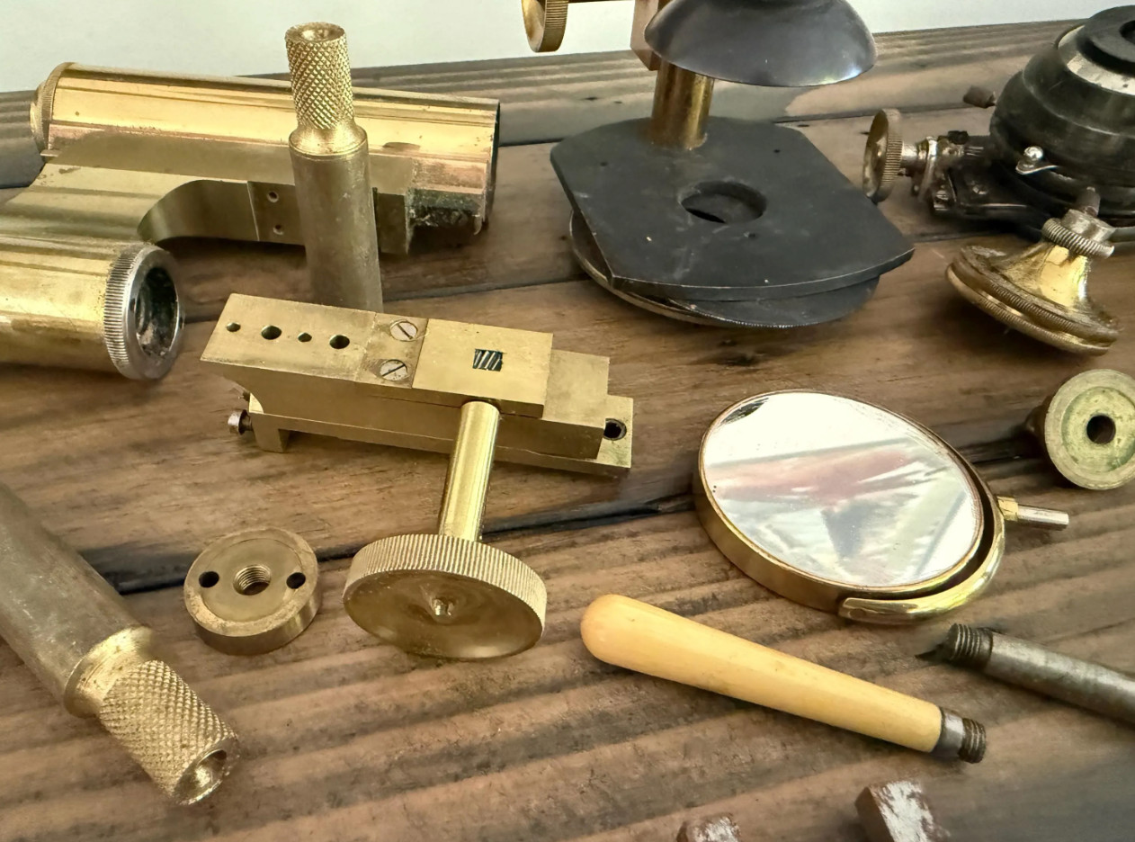Antique Bausch & Lomb Microscope Parts