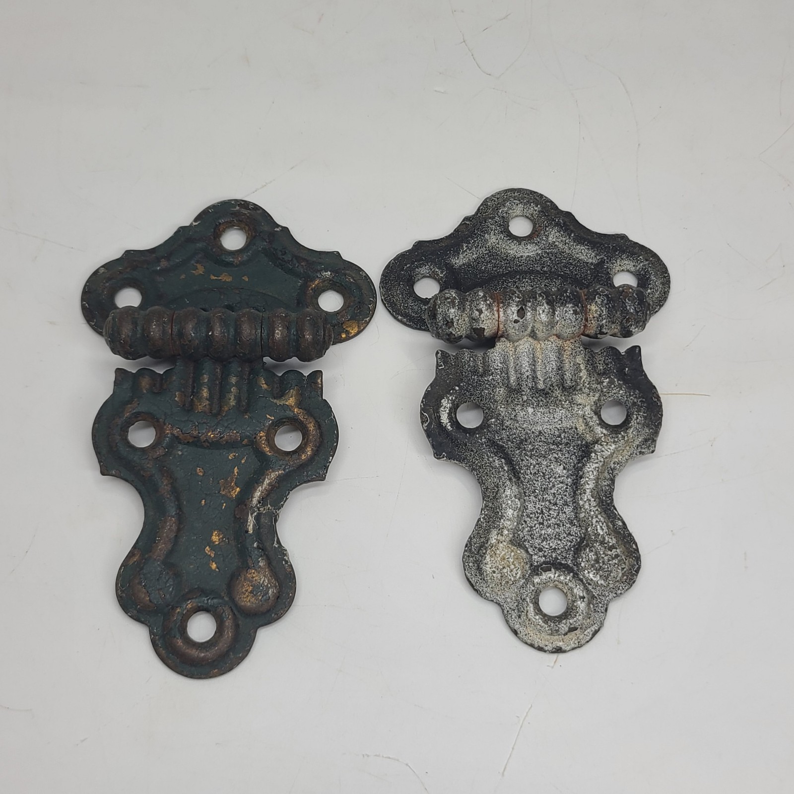 Antique stanley sweetheart Offset hinges Vtg Hinge Set Of 2 Ornate