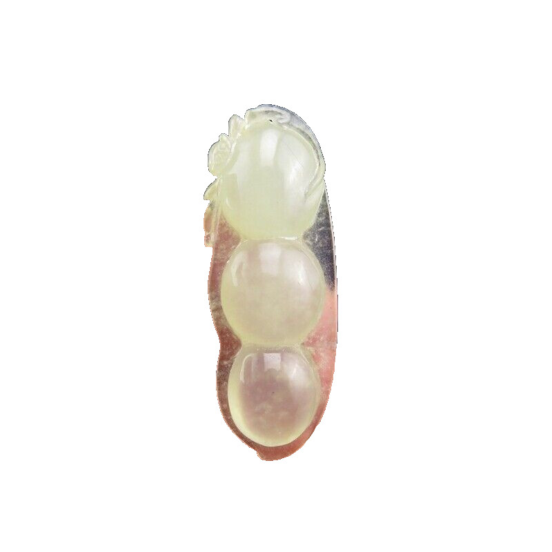 China,jade,collectibles,Jadeite jade,rare Green beans,pendant A585
