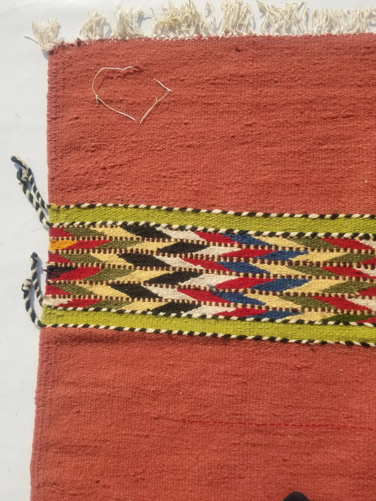 Vintage Handmade Traditional Multicolor Kilim Floor Rug Carpet 3.9×3.2ft