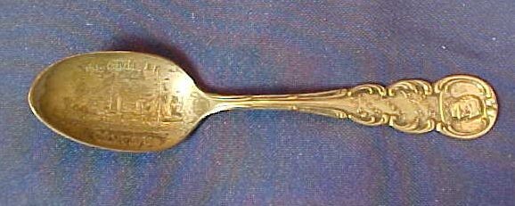 Vintage Admiral Dewey Manila 1898 Olympia Souvenir Spoon National Silver Plate
