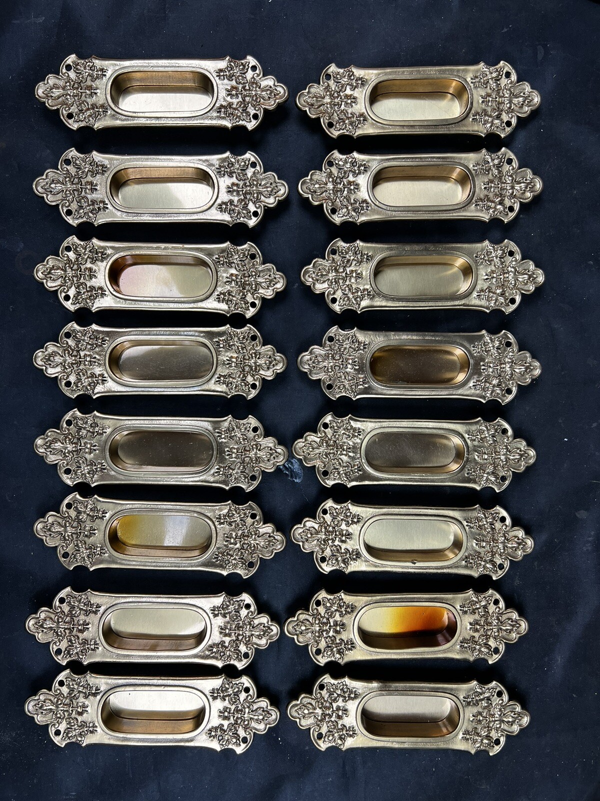 Norwalk 1899 “Trilby” Set Of 16 Sash Pulls Aesthetic Victorian Eastlake H-27000