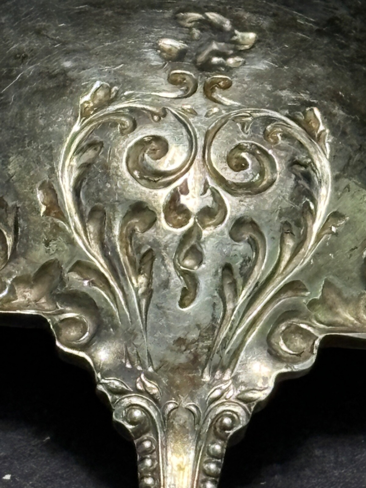 Wm Rogers YORK Silverplate 9″ Casserole Spoon International Silver Co Shell Antq