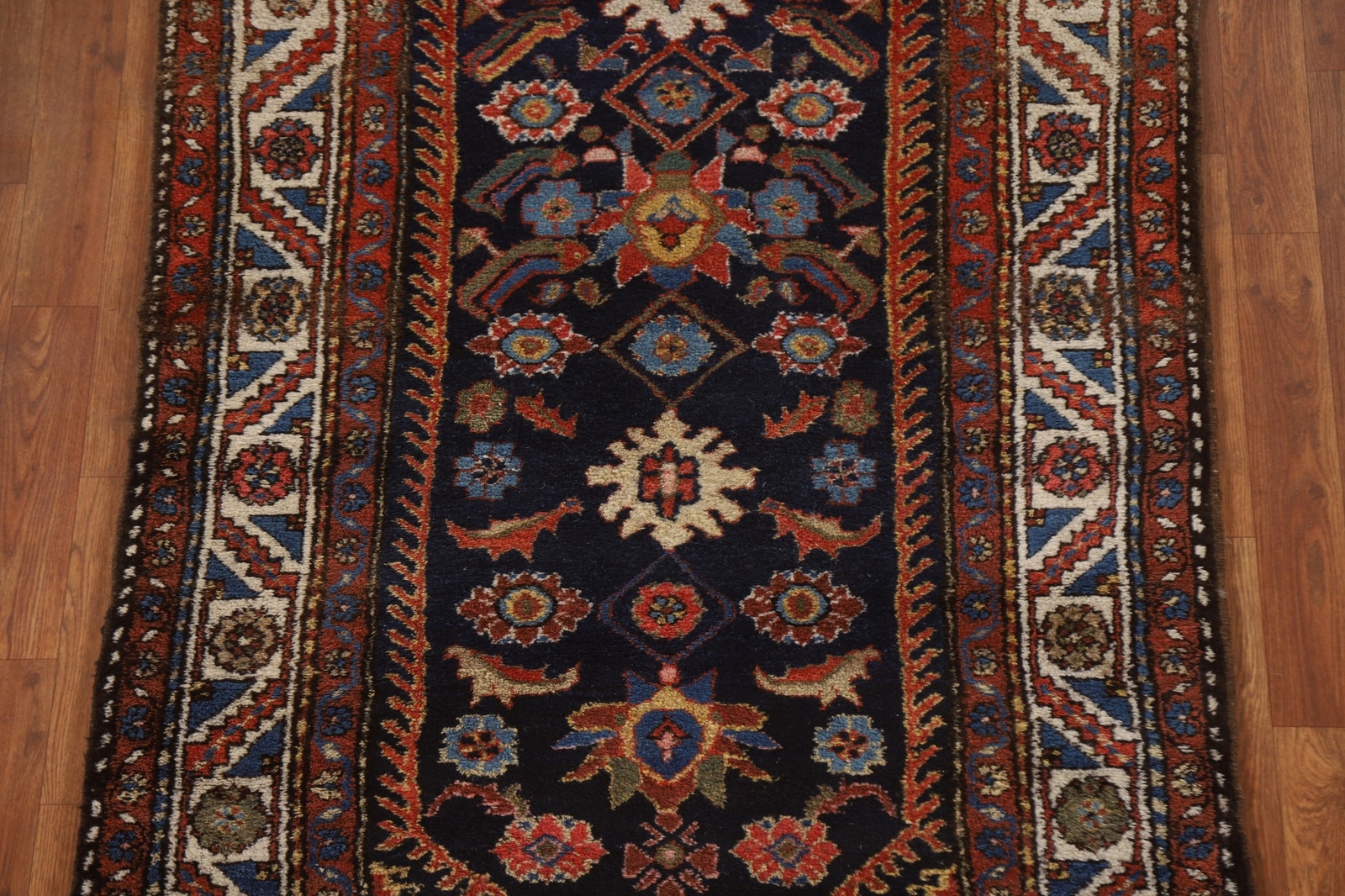 Pre-1900 Vegetable Dye Bakhtiari Runner Antique Rug 3′ 6″ x 10′ 3″ Handmade Rug