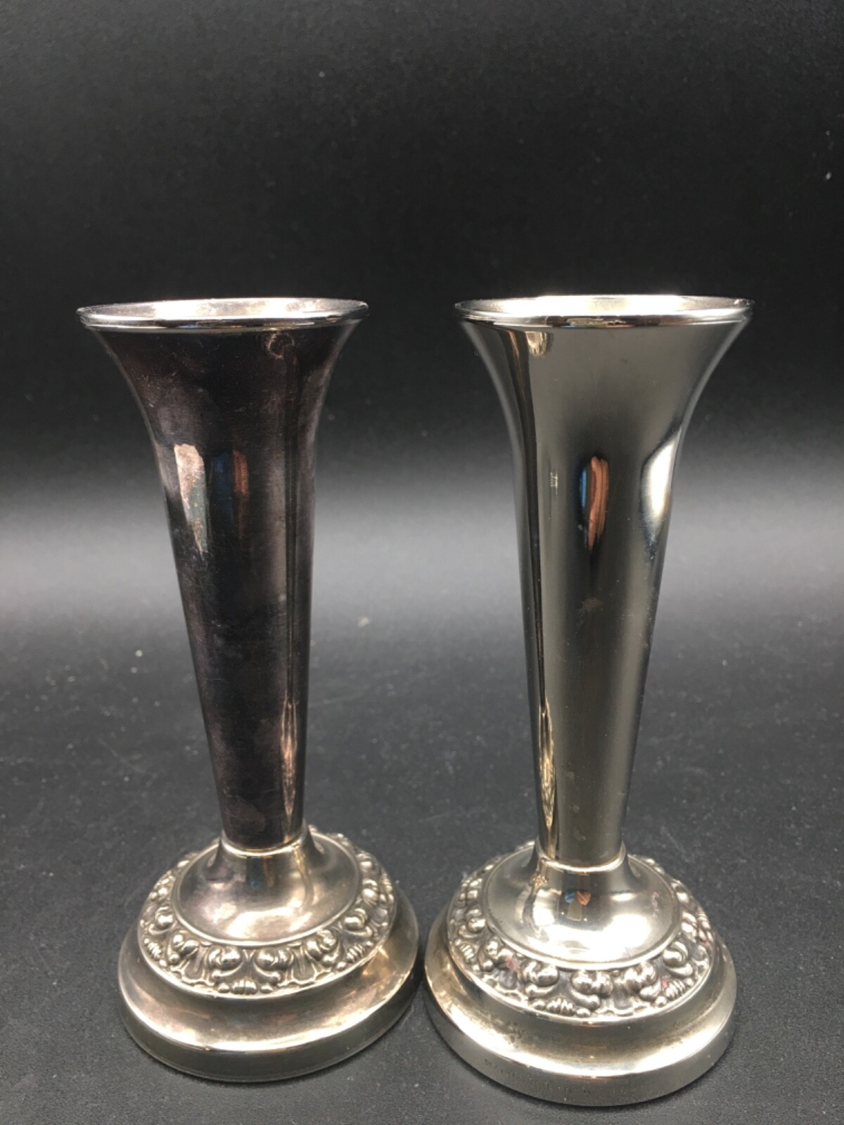 Vintage Lanthe of England Silver Plated Bud Vase/ No topper cover