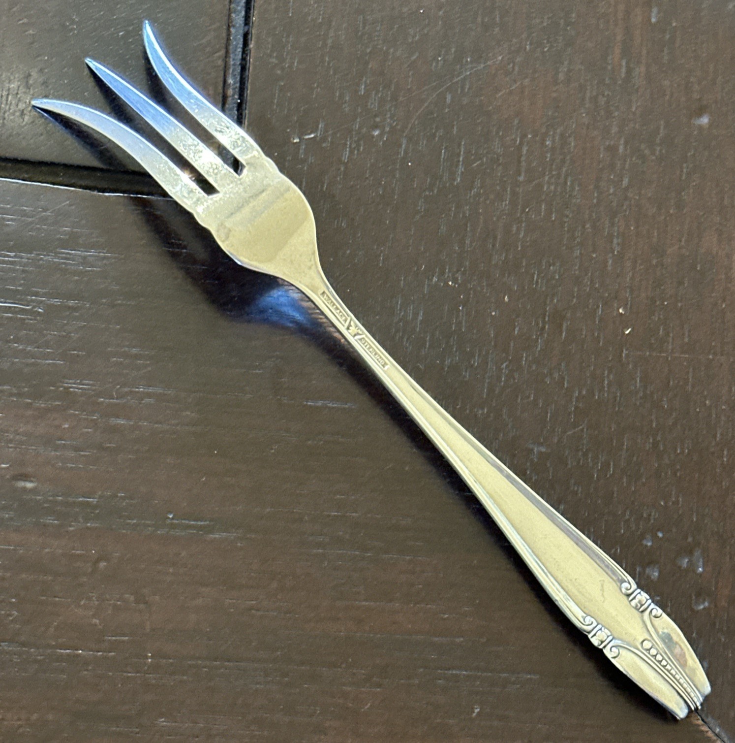 Stradivari by Wallace Sterling Silver Fruit Charcuterie Fork 5 1/2”