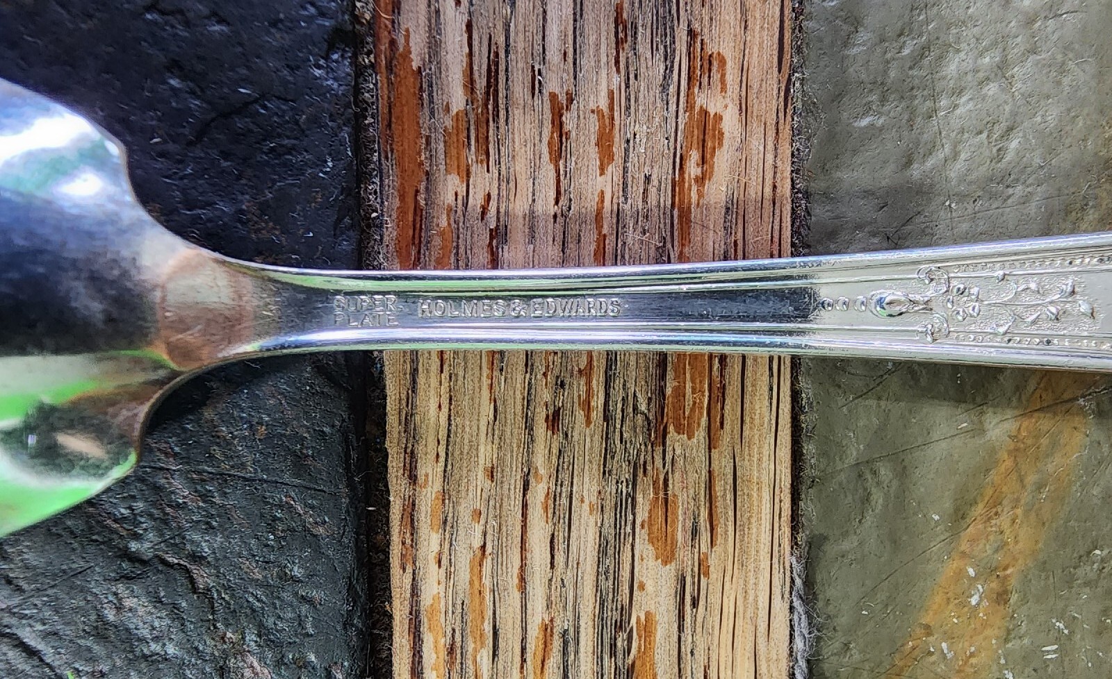 👌HOLMES & EDWARDS c1925 ROMANCE PATTERN SILVERPLATED SUGAR SPOON 🍚