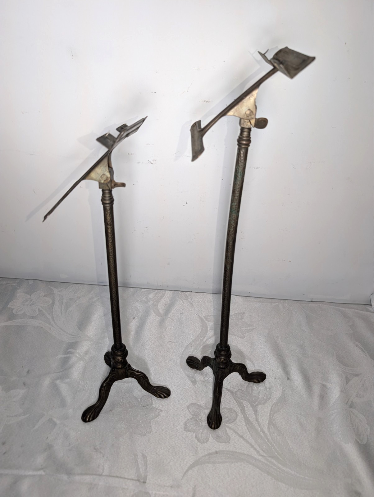 Shoe Store Display Stands 2 Antique Adjustable Victorian