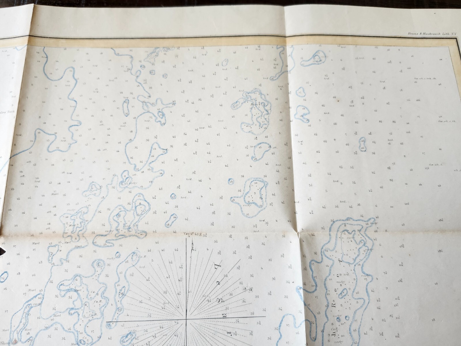 Original 1855 Florida Keys Map