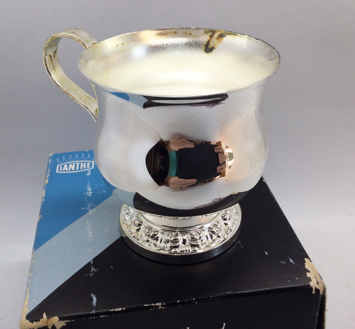 Vintage Ianthe Silver Plated Tiny Tankard No. 270 Made in England BEAUTIFUL!