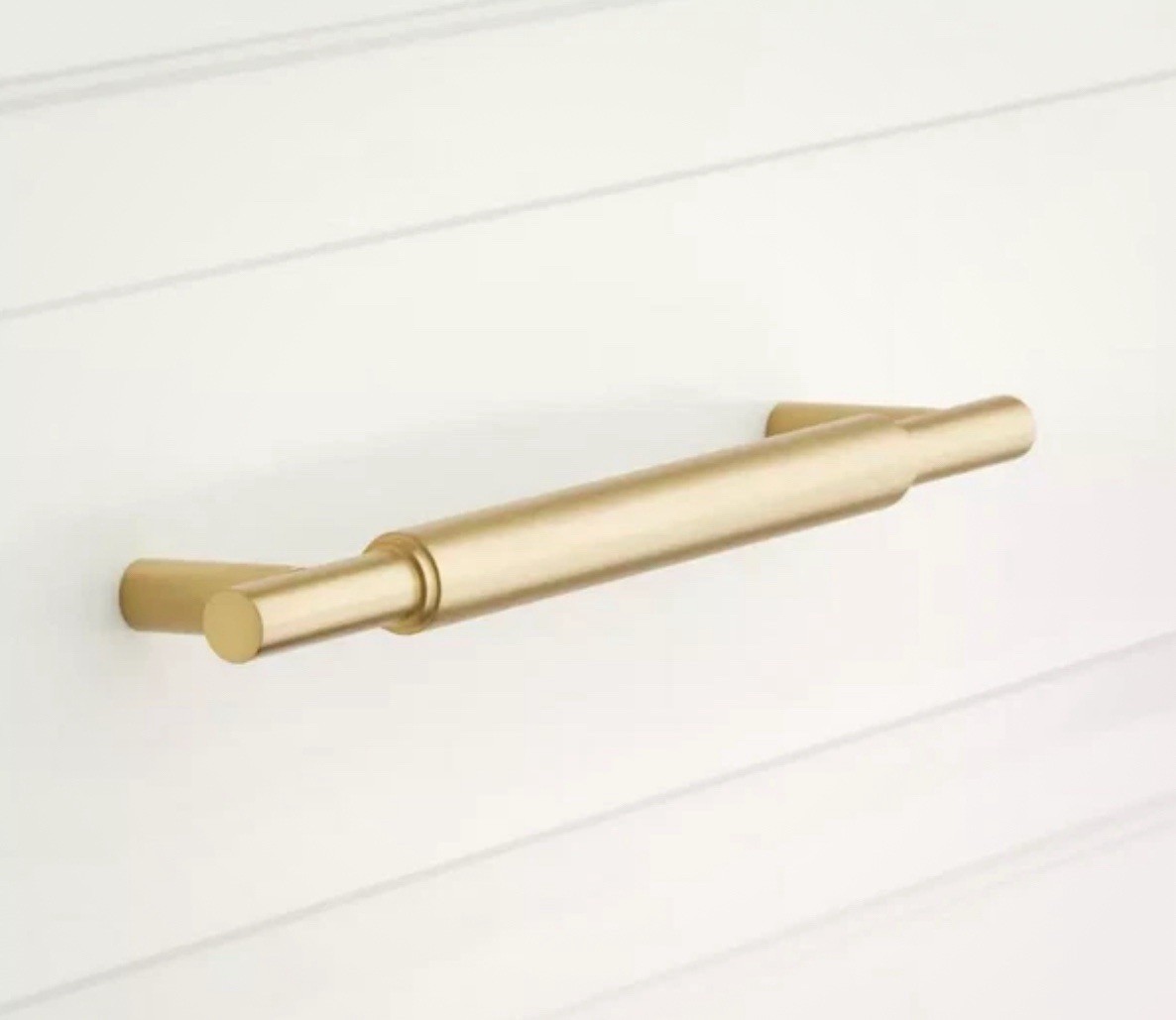 Signature Hardware 3-3/4″ Colmar Solid Brass Cabinet Pull – Satin Brass