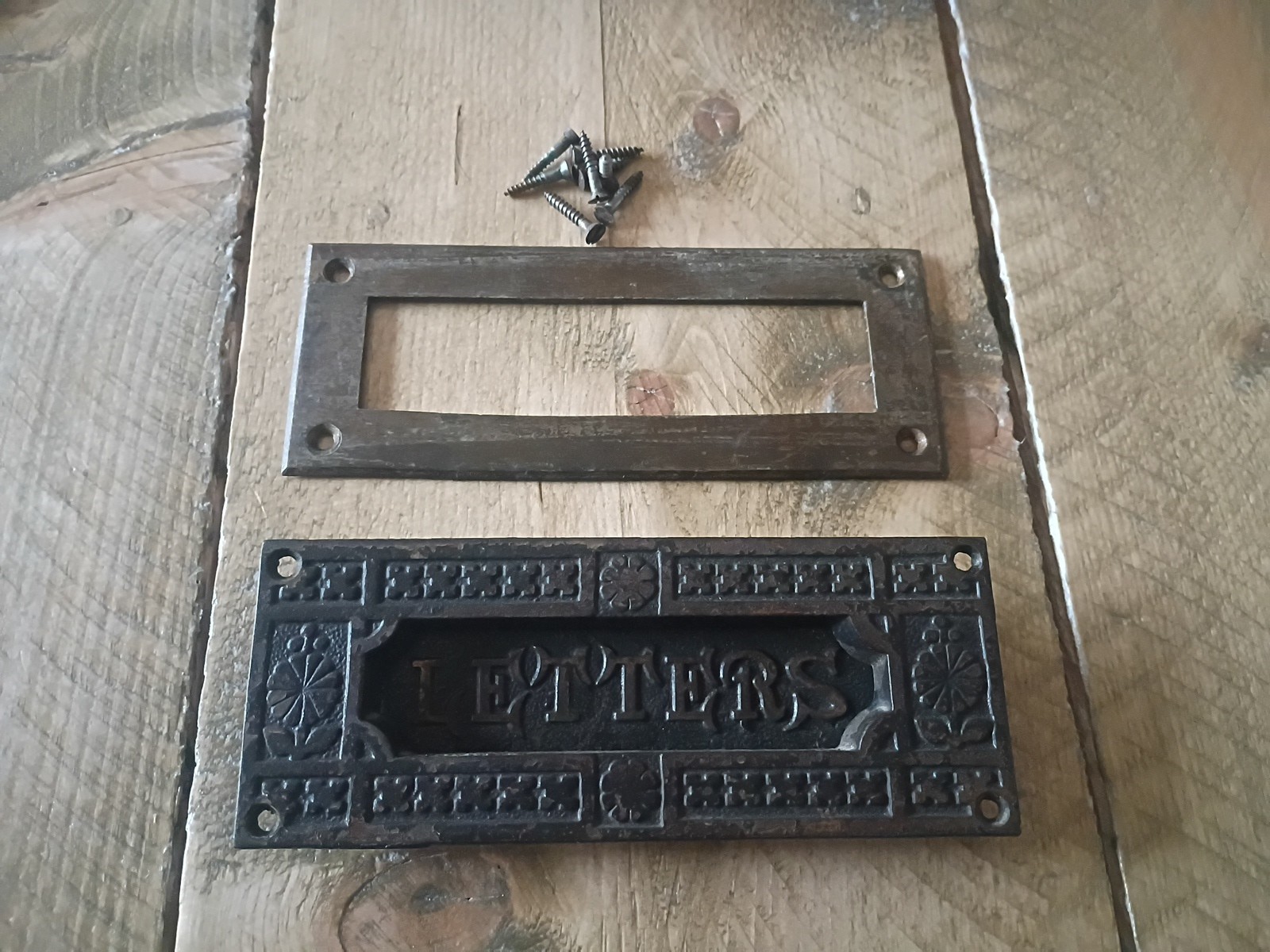 Antique Victorian Letter Slot /Door