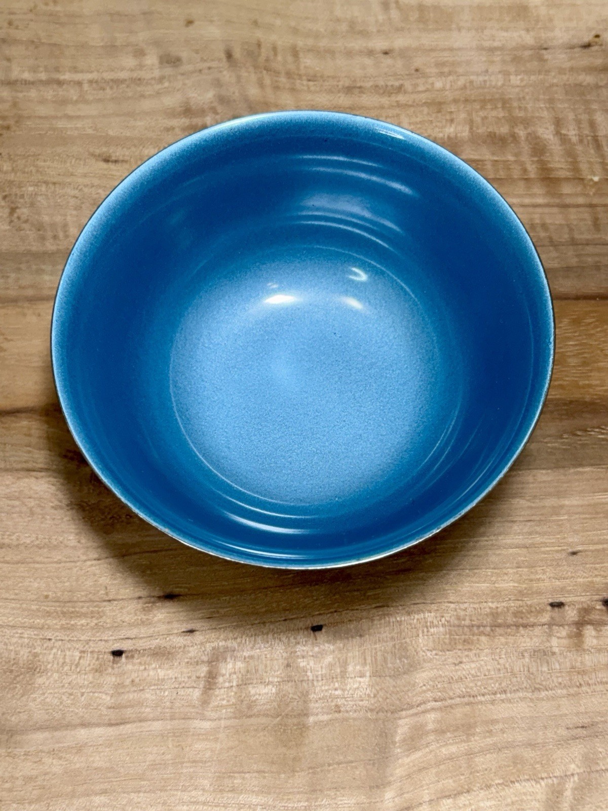 Reed & Barton 101 Silver Plated Footed Bowl Blue Enamel Liner 4.25 Vintage