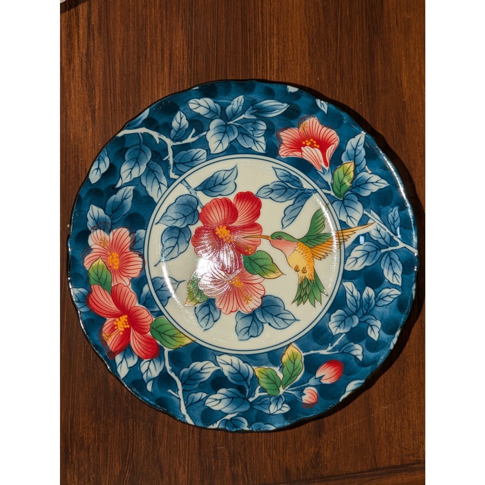 Antique Andrea by Sadek 8″ Hummingbird Bowl (2 available)