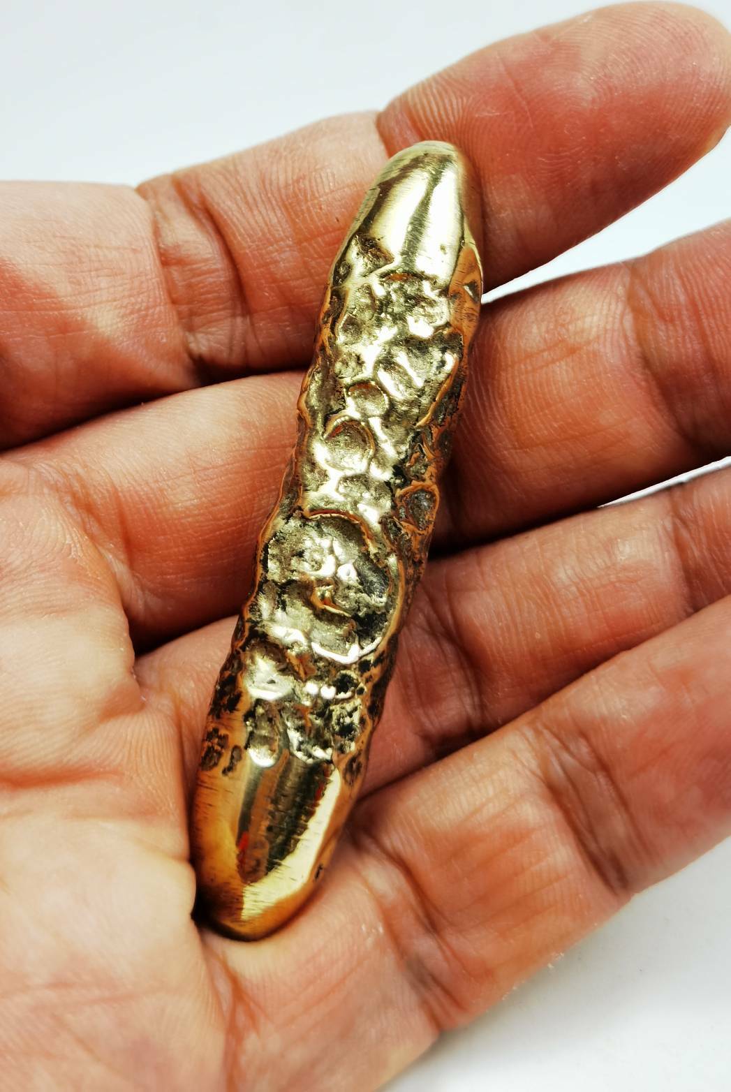 Natural Laos Gold Leklai Amulet Powerful Buffalo Mountain Cave drop Master Real