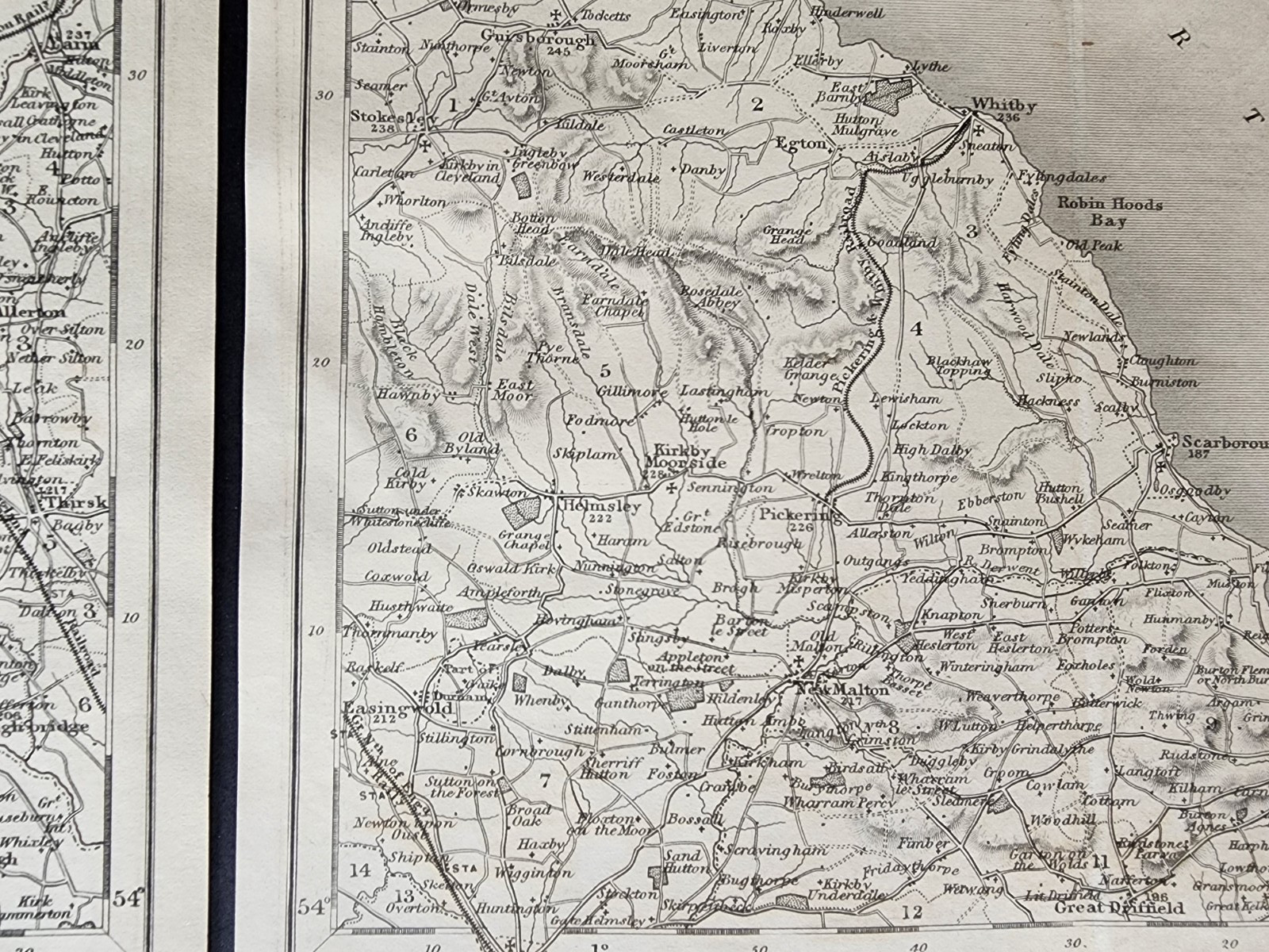 Antique c. 1850 County Map Set – Yorkshire – Joshua Archer