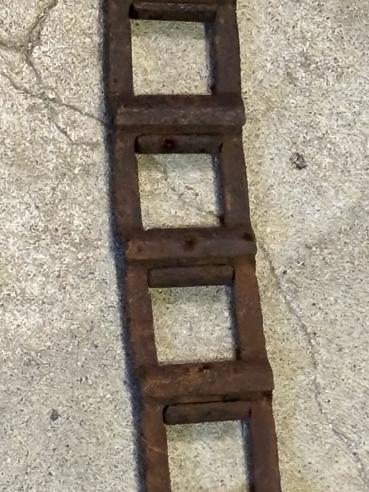 Rusty Chain Square Link Farm Machinery Industrial Steampunk Flat Vintage 8 +’