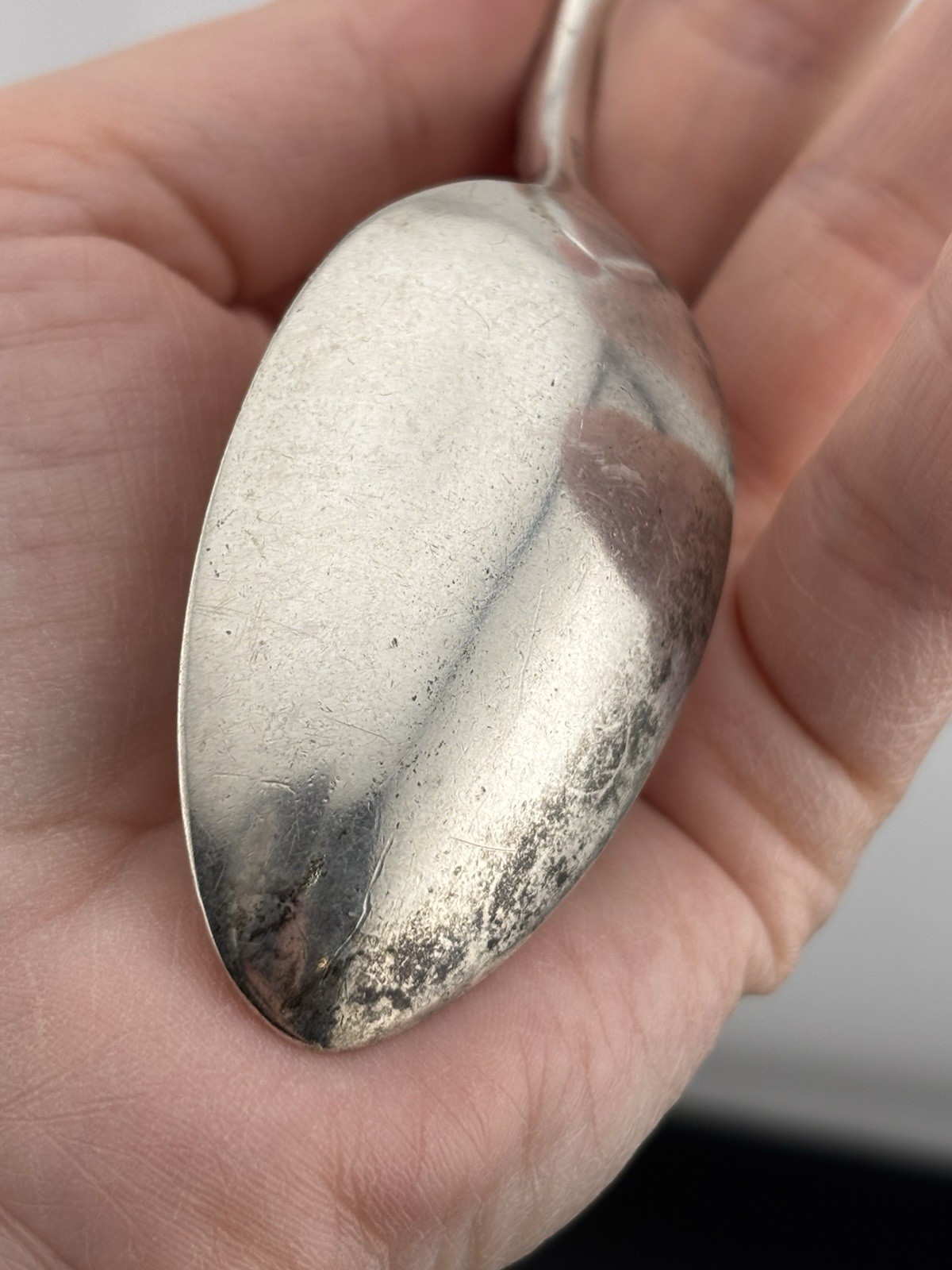 Repousse by James R. Armiger Co. Baltimore Sterling Silver Spoon ~6″ Monogrammed