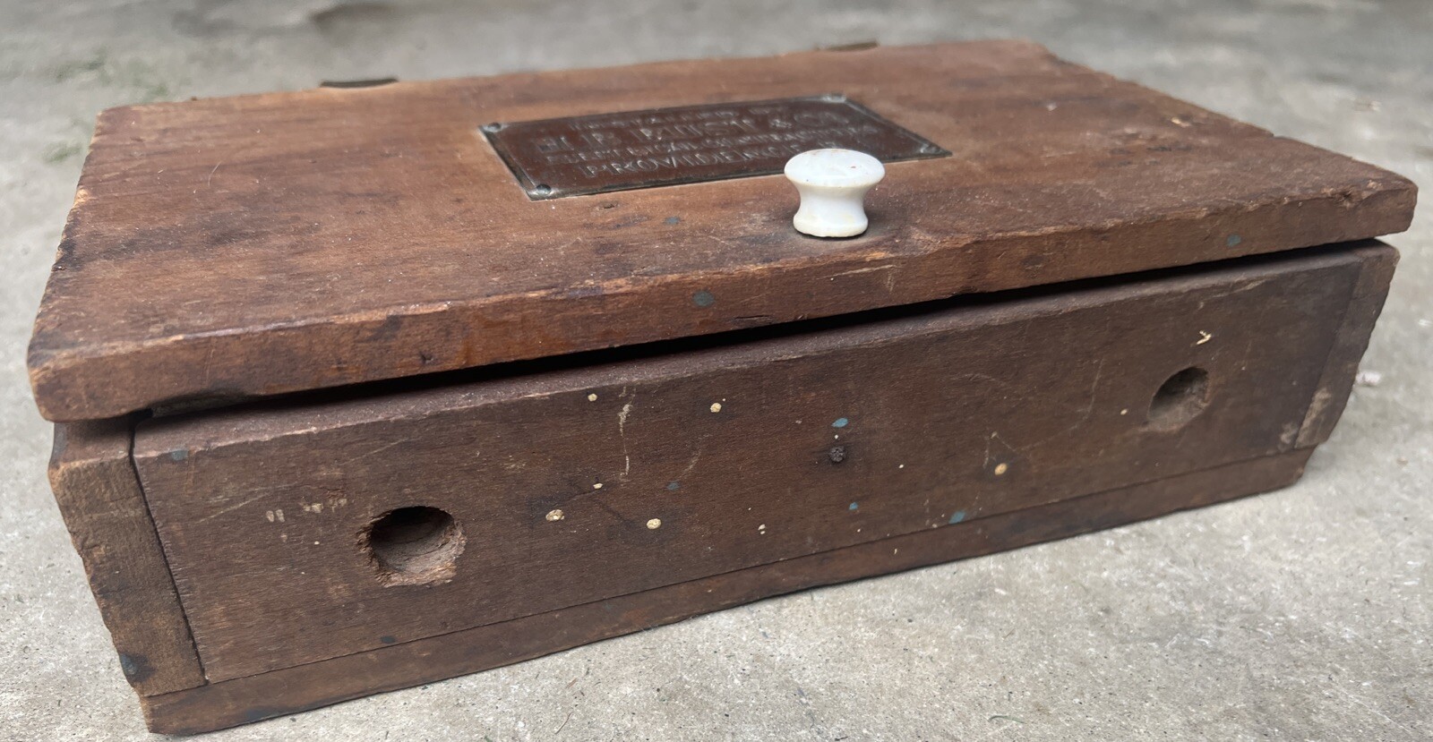 H. B. Rust Co. Electrical Contractors Providence R.I., Historical Rare 11x7x3