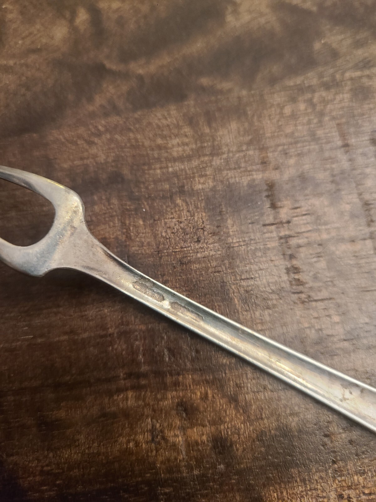 Antique Alvin silver olive fork