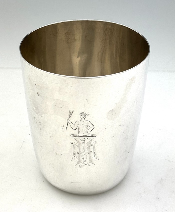 Early INDIAN Colonial Silver CUP Hamilton & Co. Calcutta c1815