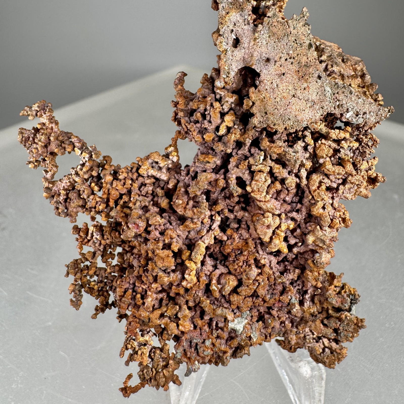 Fine Large Cubic Copper Crystal Group: White Pine mine, Ontonagon Co., Michigan