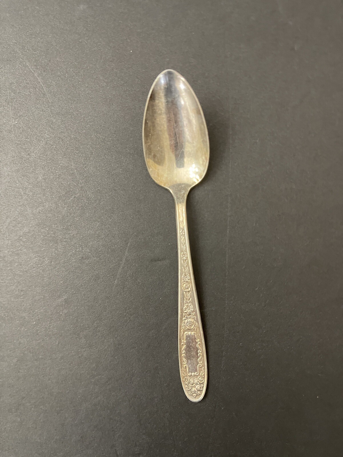 Vintage 1935 Art Deco Silverplate National Silver Monarch Mildred Tea Spoon