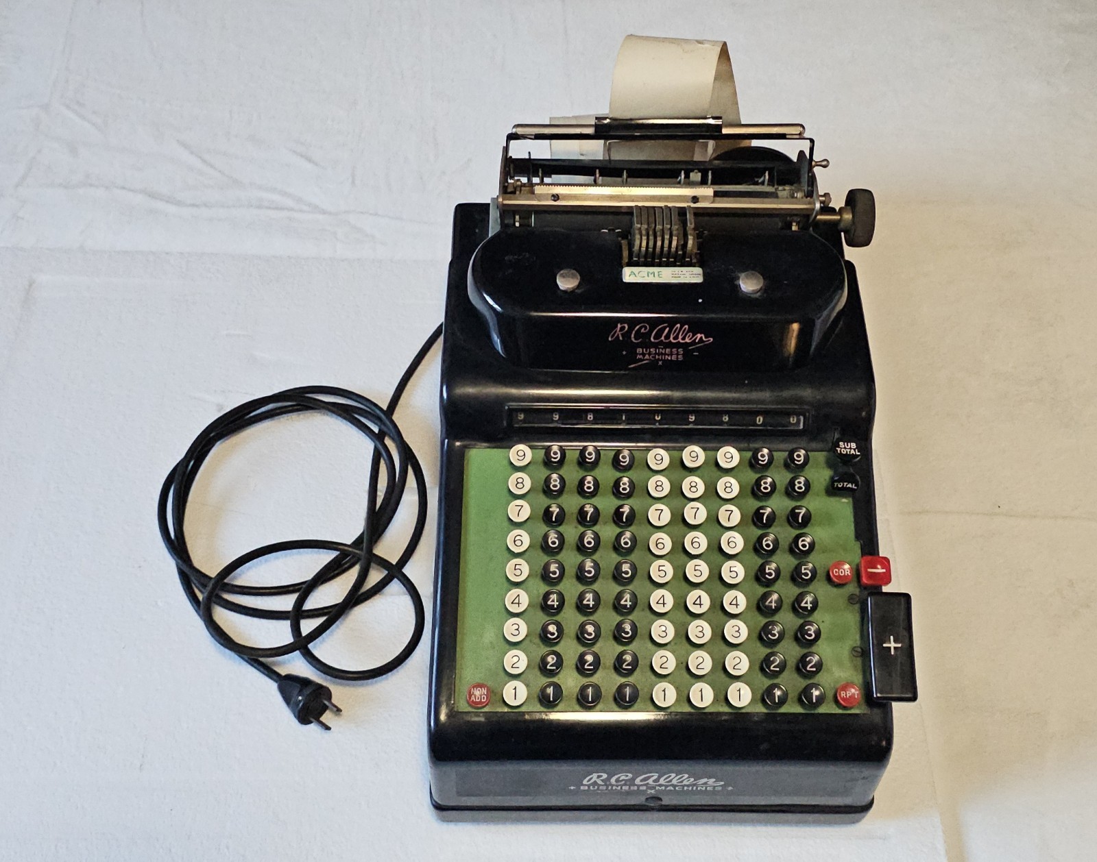 1940s Power R.C.Allen Business Machines Model 915
