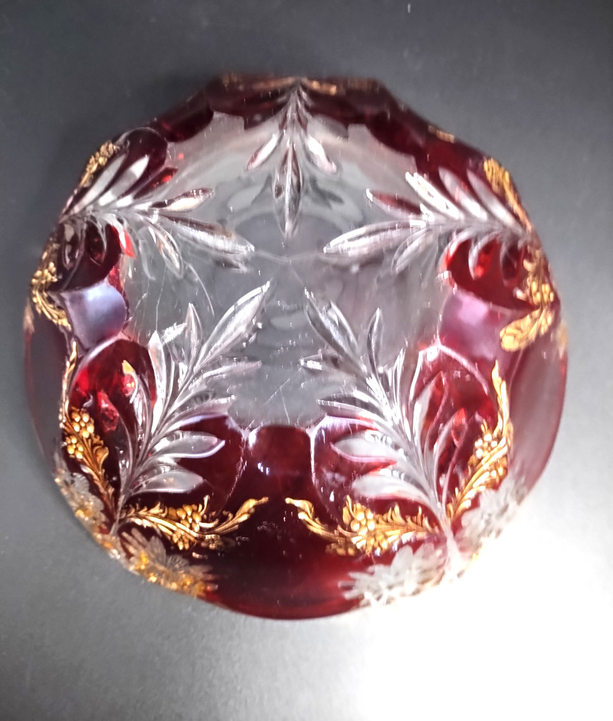 EAPG Ruby Stain “McKEE’S PURITAN” (10) Piece Berry Set