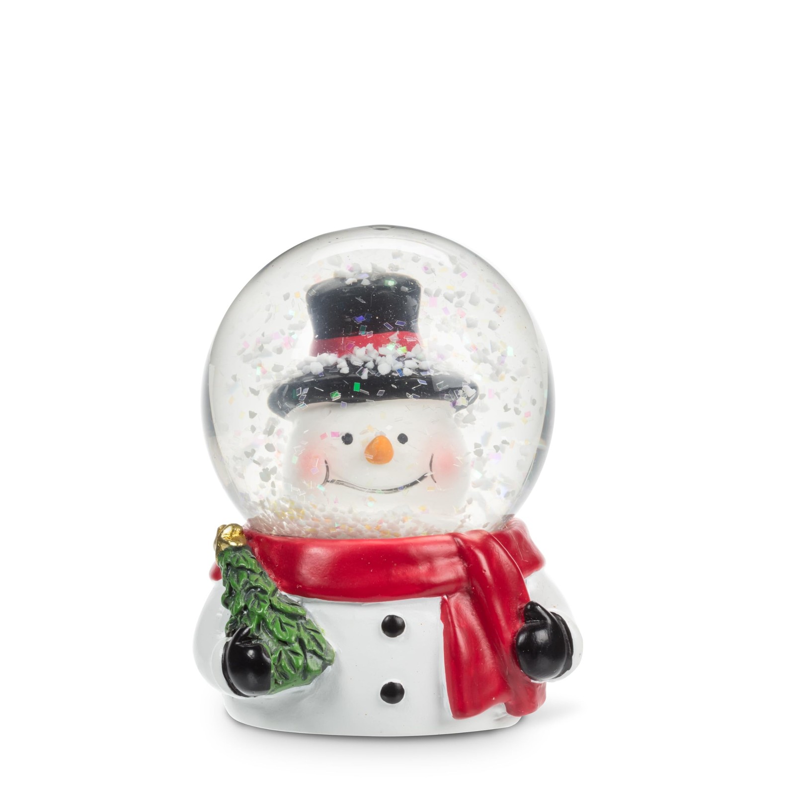Abbott Collection Small Snowman Head in Snow Globe, 2.25-Inch, Resin, Multico…