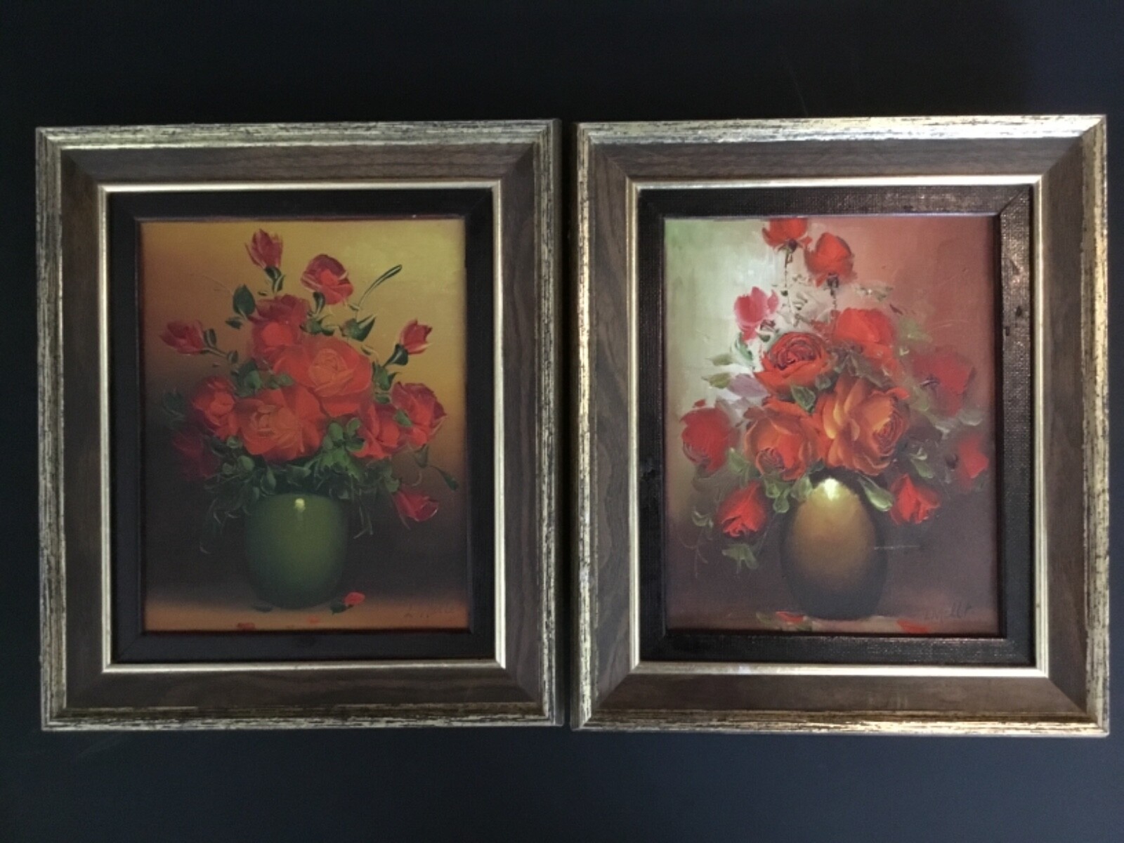 Roses still life by Leo Mallet, listed Canadian Artist from Bradford Ontario