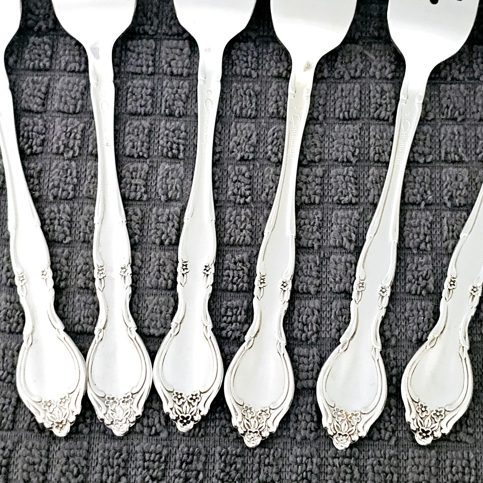 Oneida Community Affection Silverplate Salad Forks 6 3/4″ Set of 6
