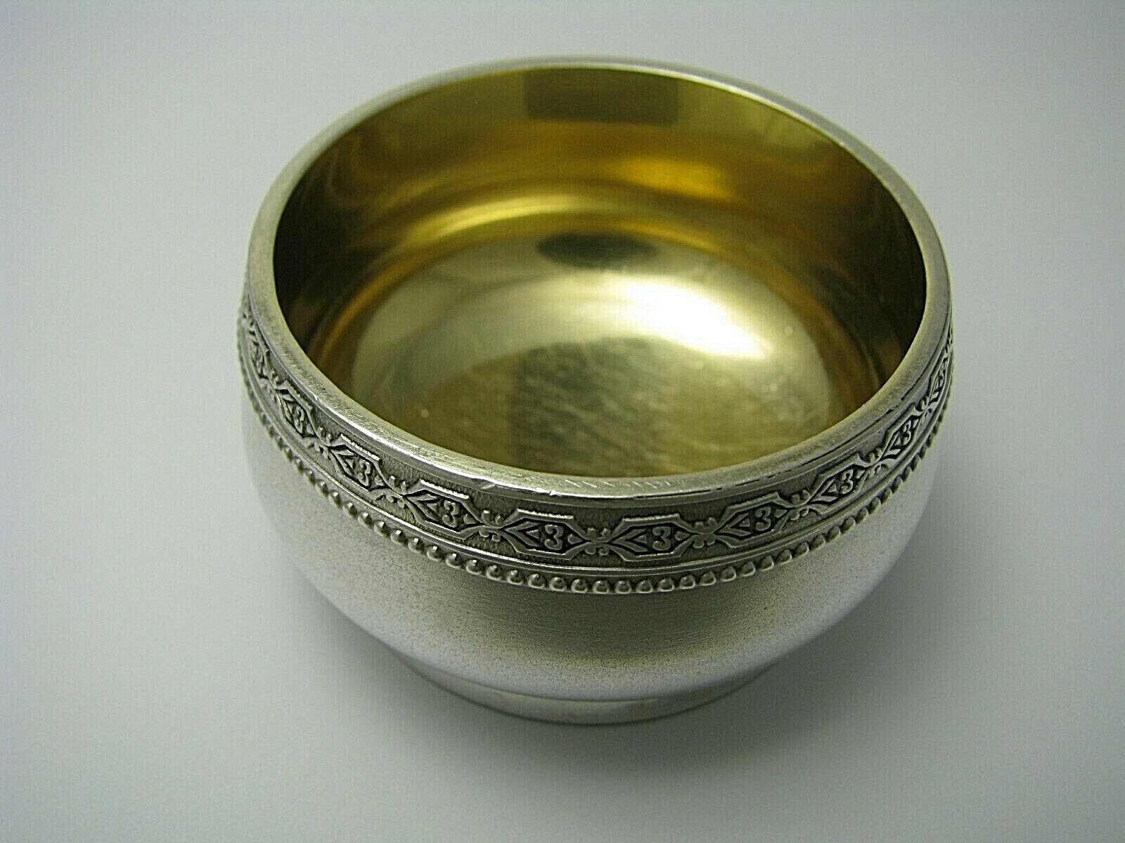 SOVIET RUSSIAN SILVER SALT CELLAR 875 Silver by ТФ6 Estonia Tallinn 1953-58 Rare