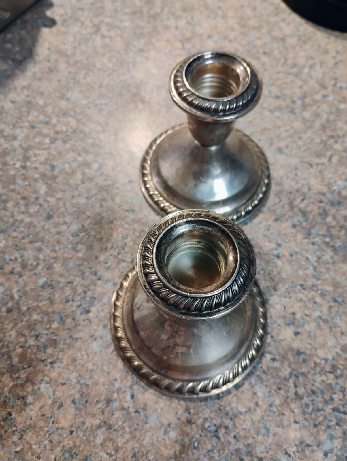 VINTAGE GORHAM (STERLING SILVER) WEIGHTED CANDLE STICK HOLDERS