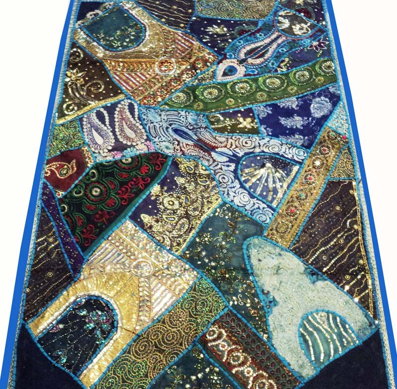 33% Off 60″ India Patchwork bead Tapestry Wall Hanging Vintage Wall Art Tapestry