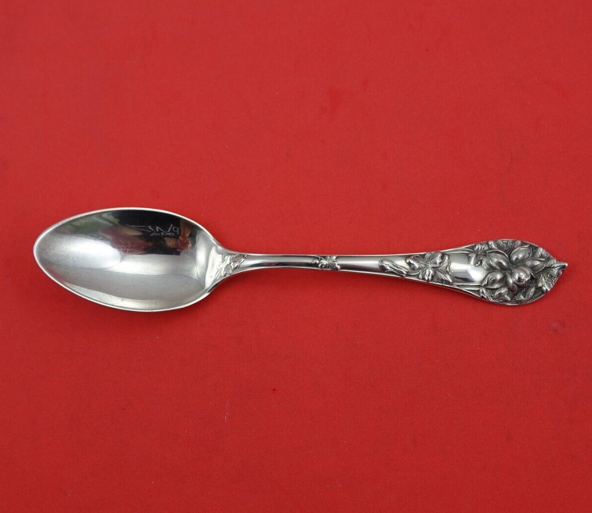 Floral Series by Watson Sterling Silver Teaspoon “Wild Rose” #3 6″ Heirloom