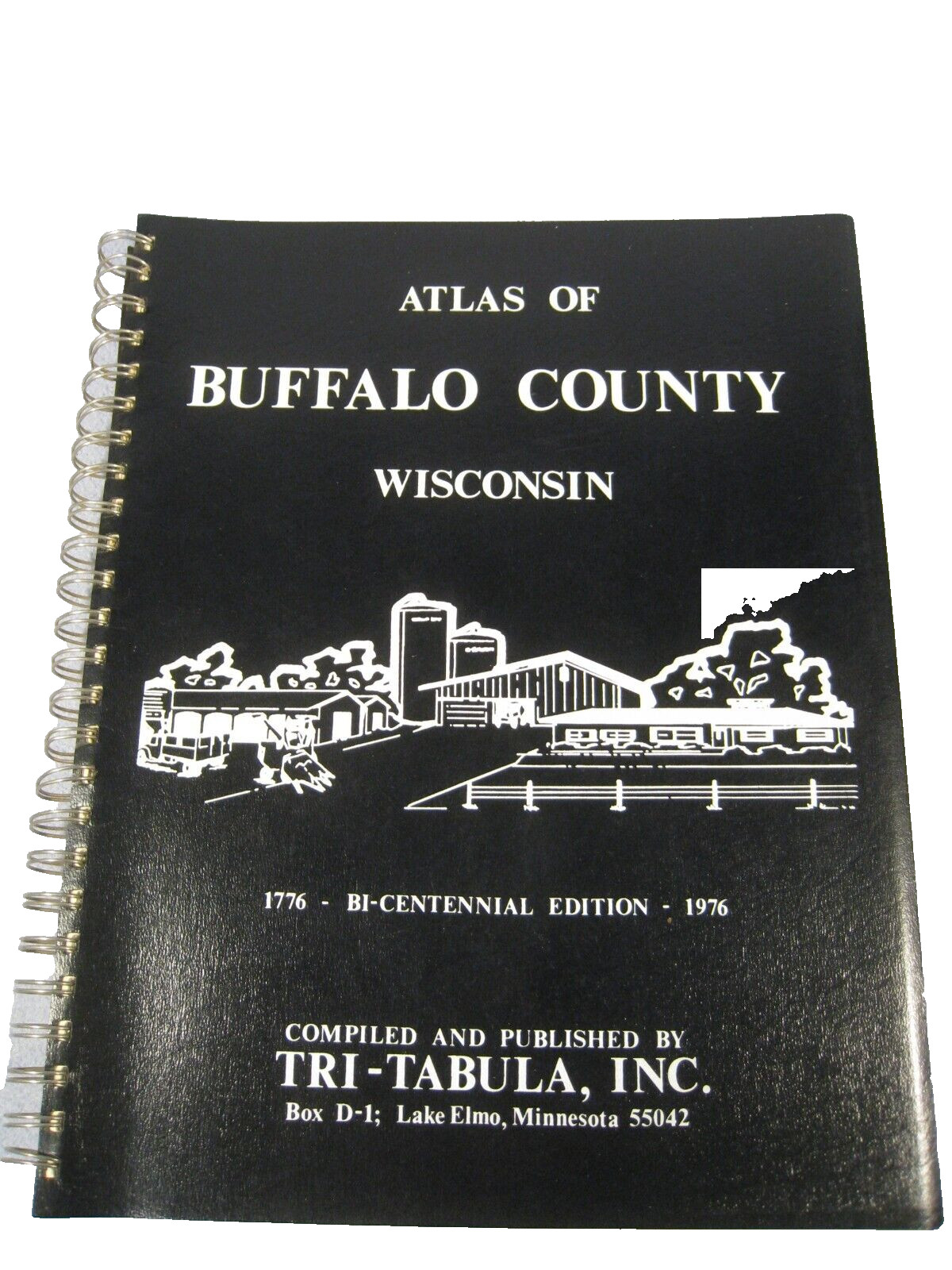 Vintage 1776-1976 BI-Centennial Buffalo County Wisconsin Atlas Book