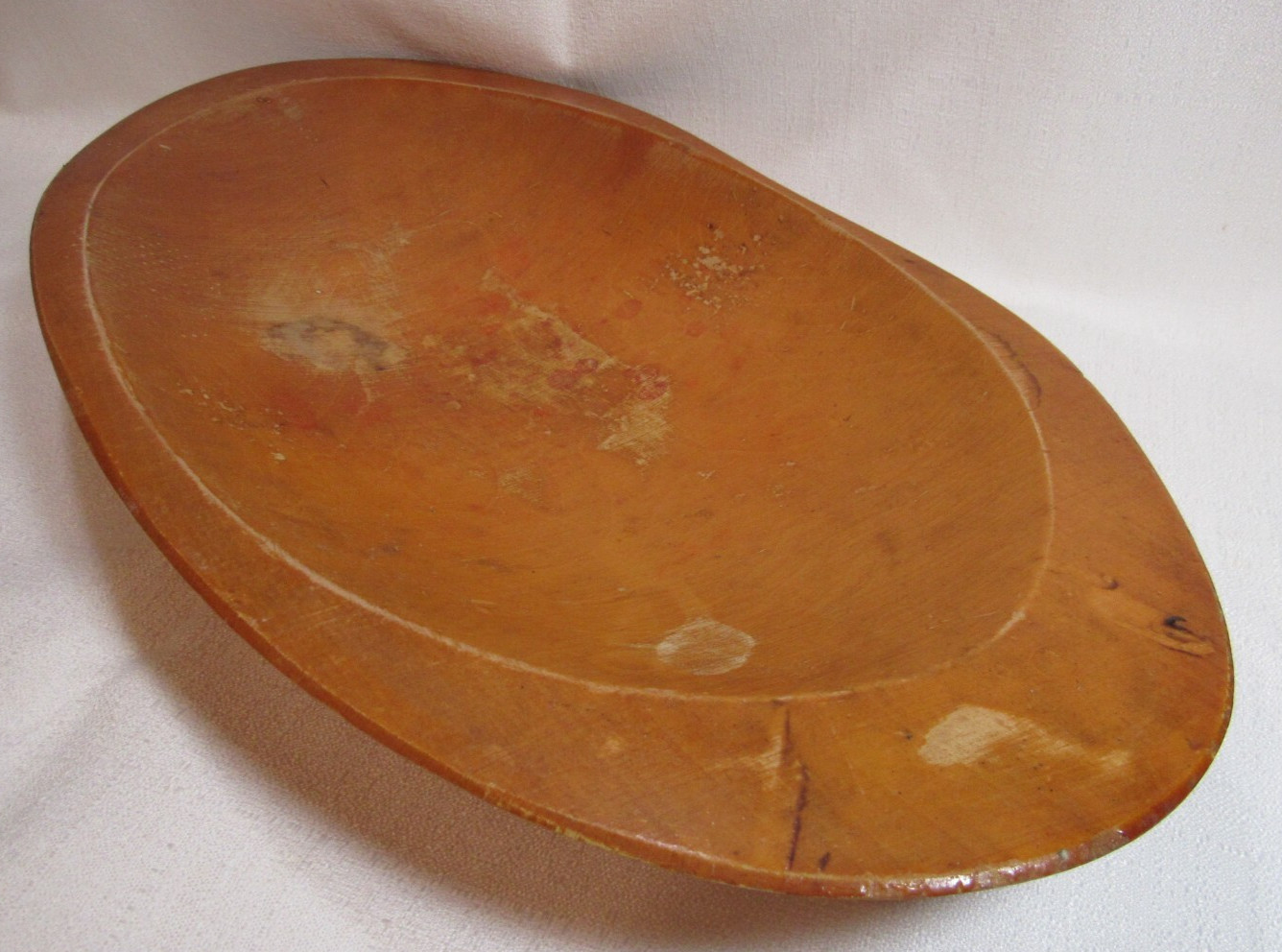 Parrish Chicago? Vintage Oblong Maple? 18″ Wood Dough/Bread Bowl