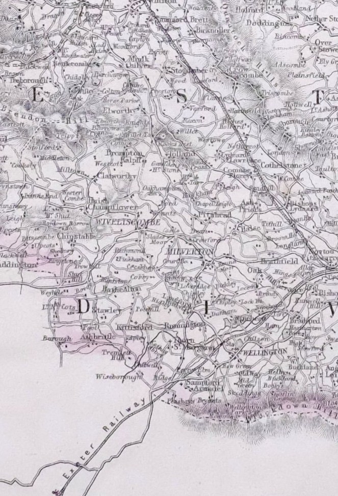 1864 LARGE ANTIQUE MAP ~ SOMERSETSHIRE BRISTOL BATH BRIDGEWATER YEOVIL