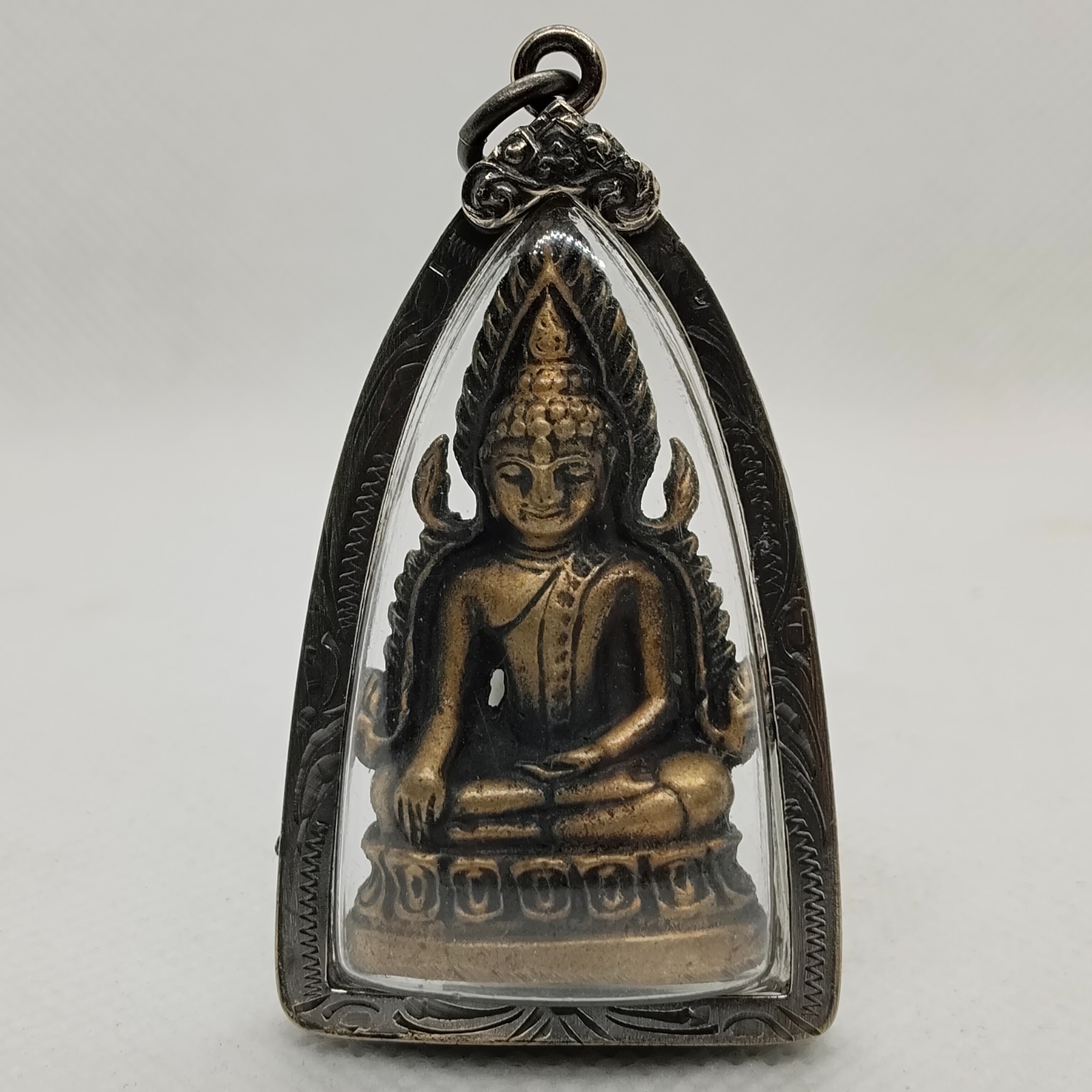 Thai Buddha Amulet Pendant 1942 Phra Phuttha Chinnaraj Indochina Wat Suthat