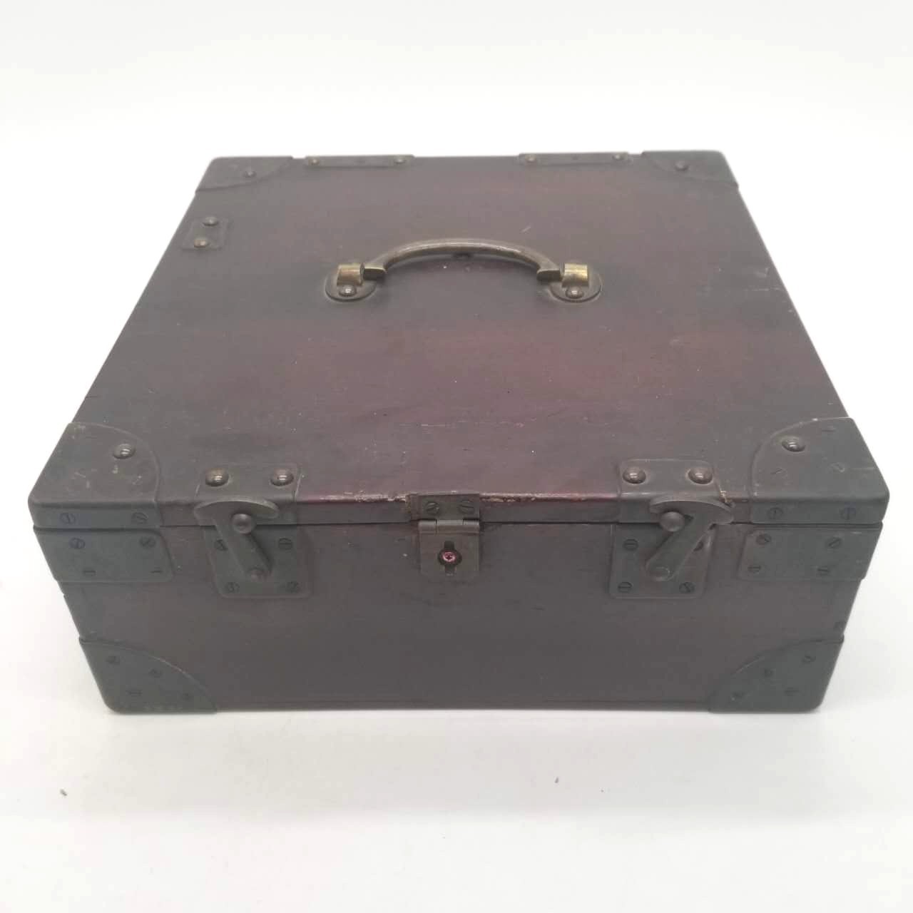 Antique Japanese Wooden Money Box 1946