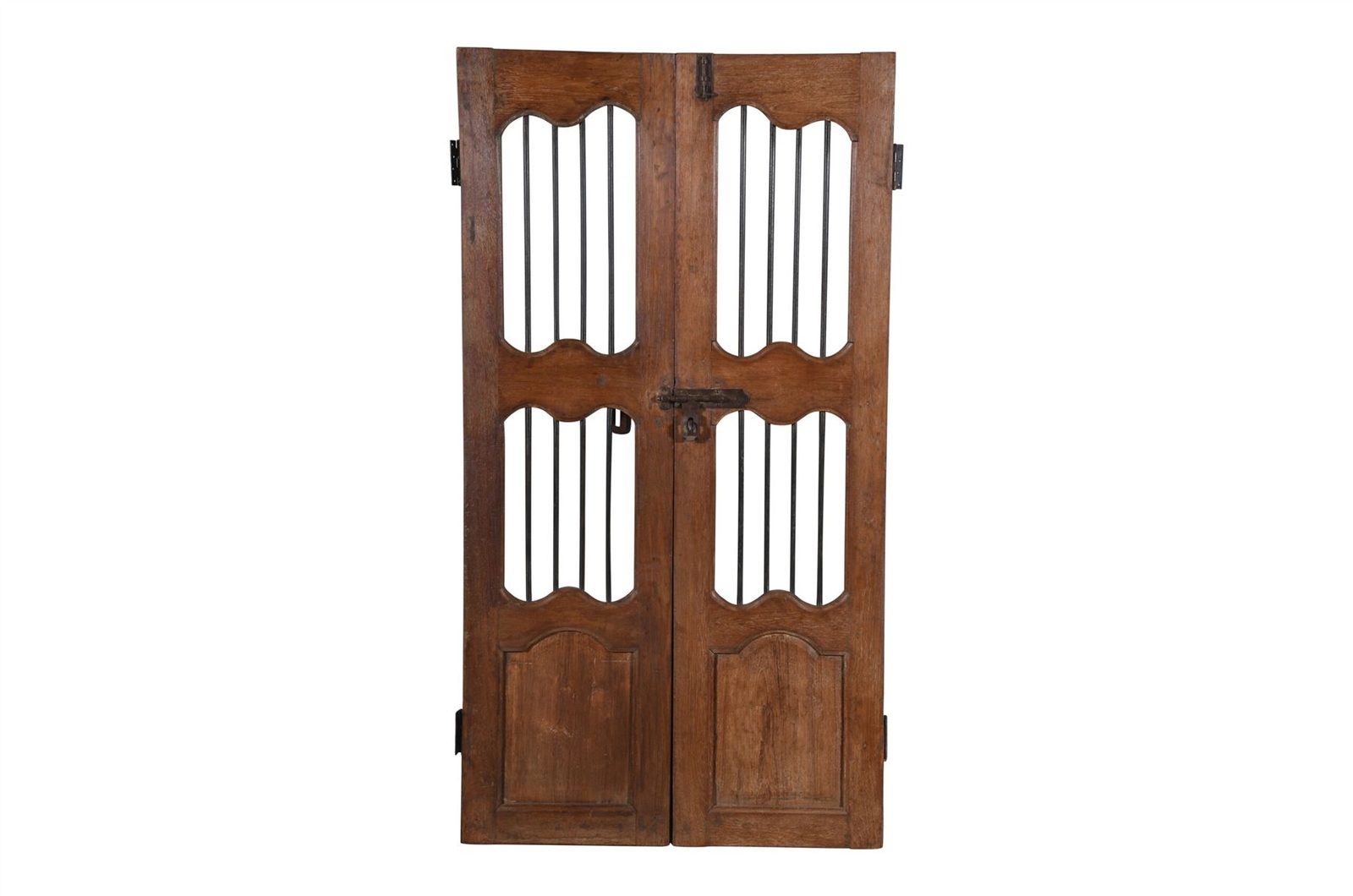 Antique Indian Teak Wood Jali Shutter Doors