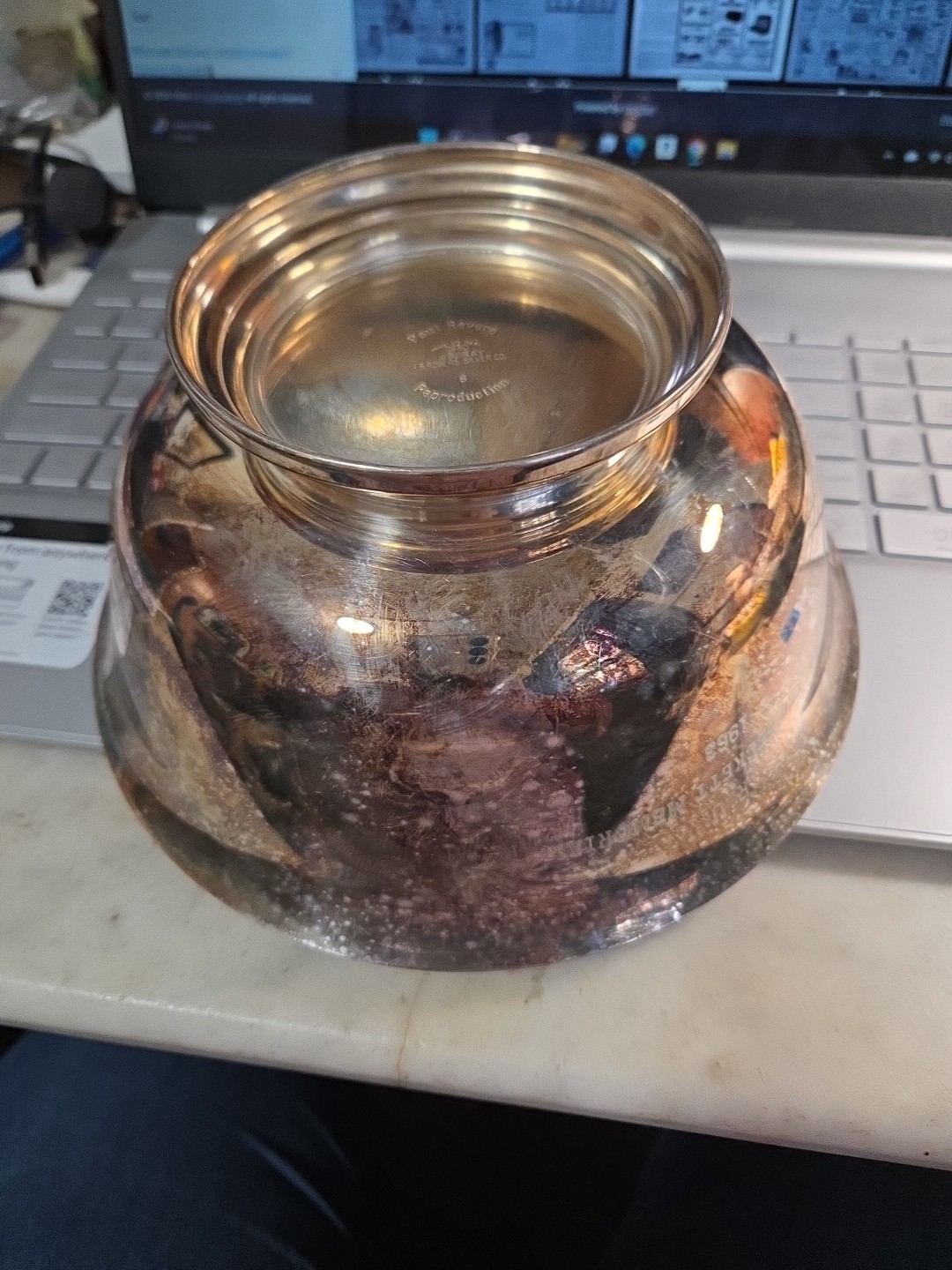 Gotham Paul Revere Serving Bowl Silver Plated 8 Inch, Walter Beckett Golf Troph