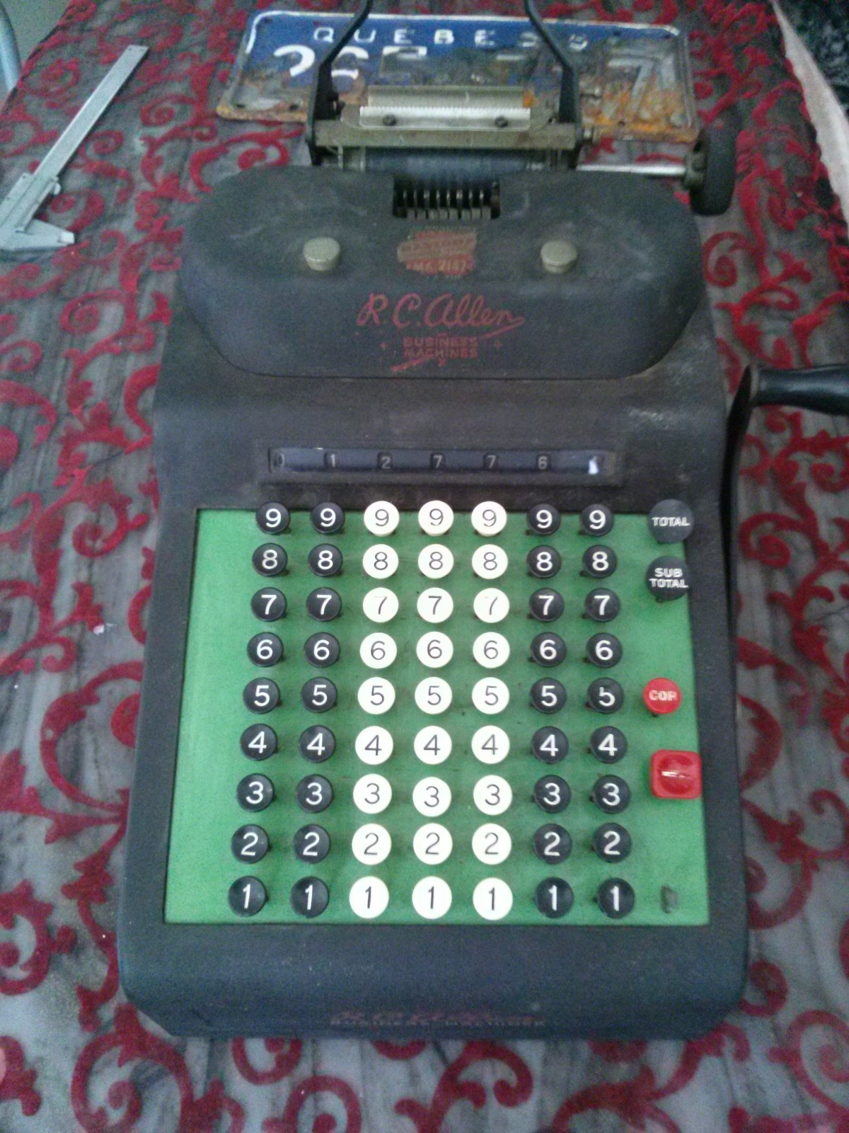 VINTAGE R.C. ALLEN BUSINESS MACHINE – RARE