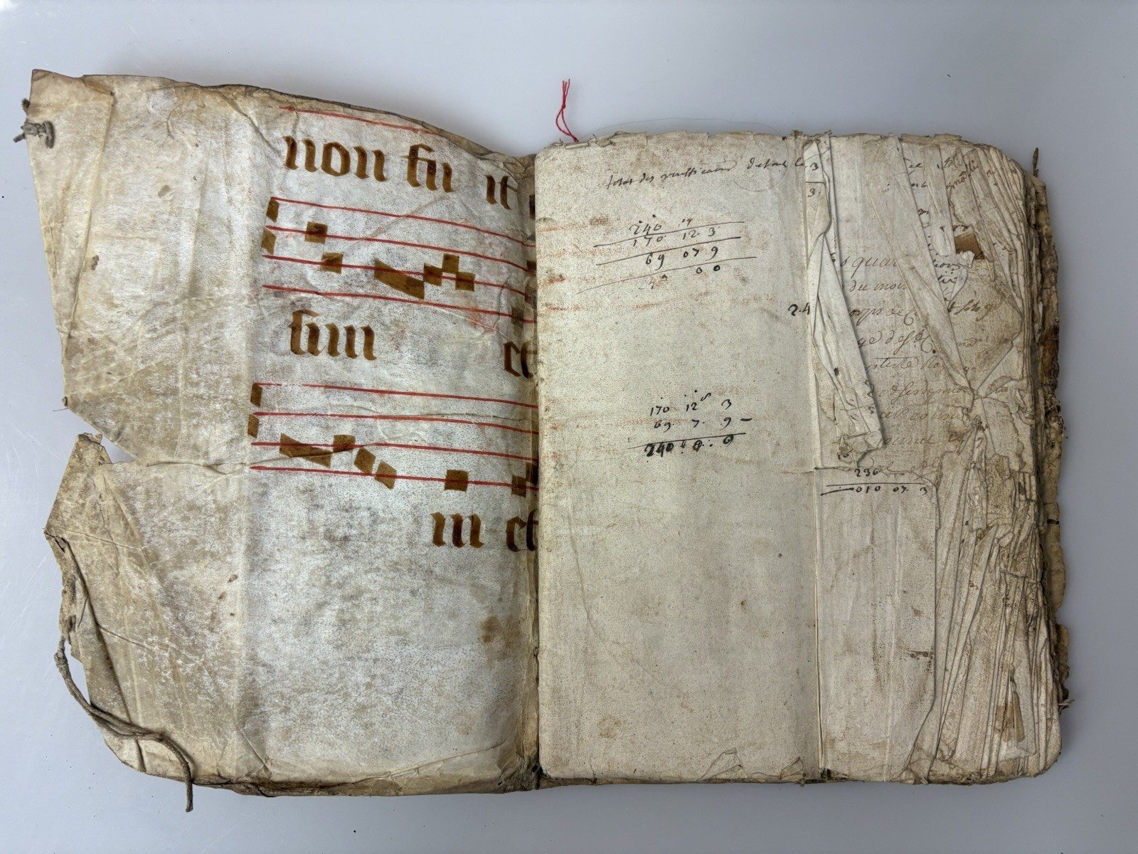 18th Century Manuscript Ledger 1700’s Book FRANCE • EXTREMELY RARE FIND