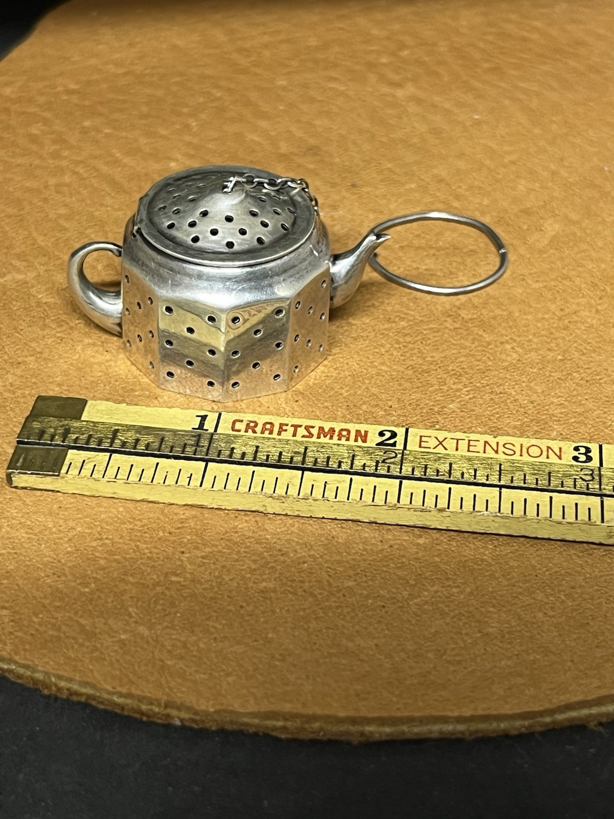 Vintage AMCRAFT Attleboro Mass Sterling Silver Teapot Tea Diffuser