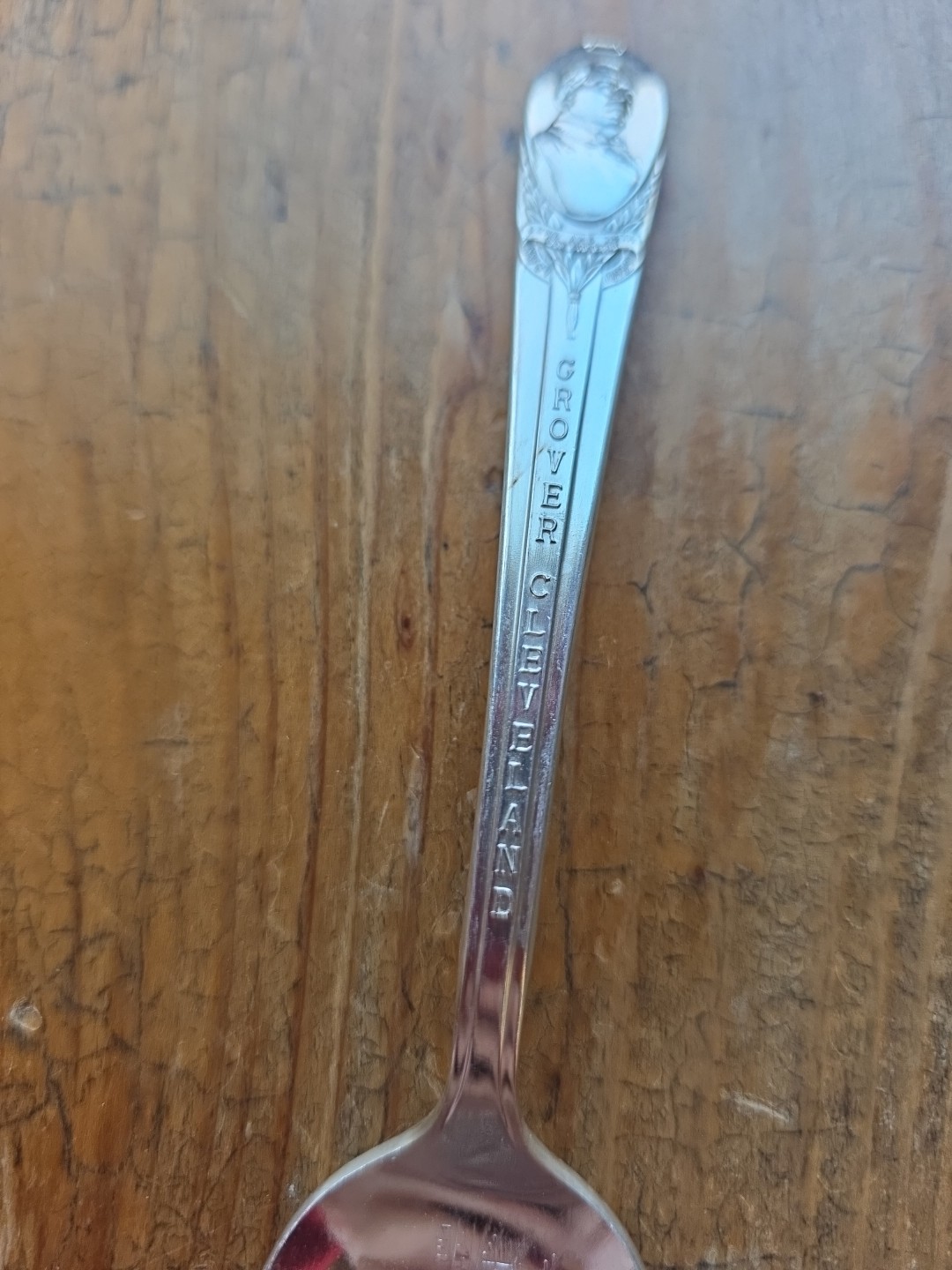 Vtg Grover Cleveland 1887 Interstate Commerce Silverplate Spoon Wm Rogers 6.5″