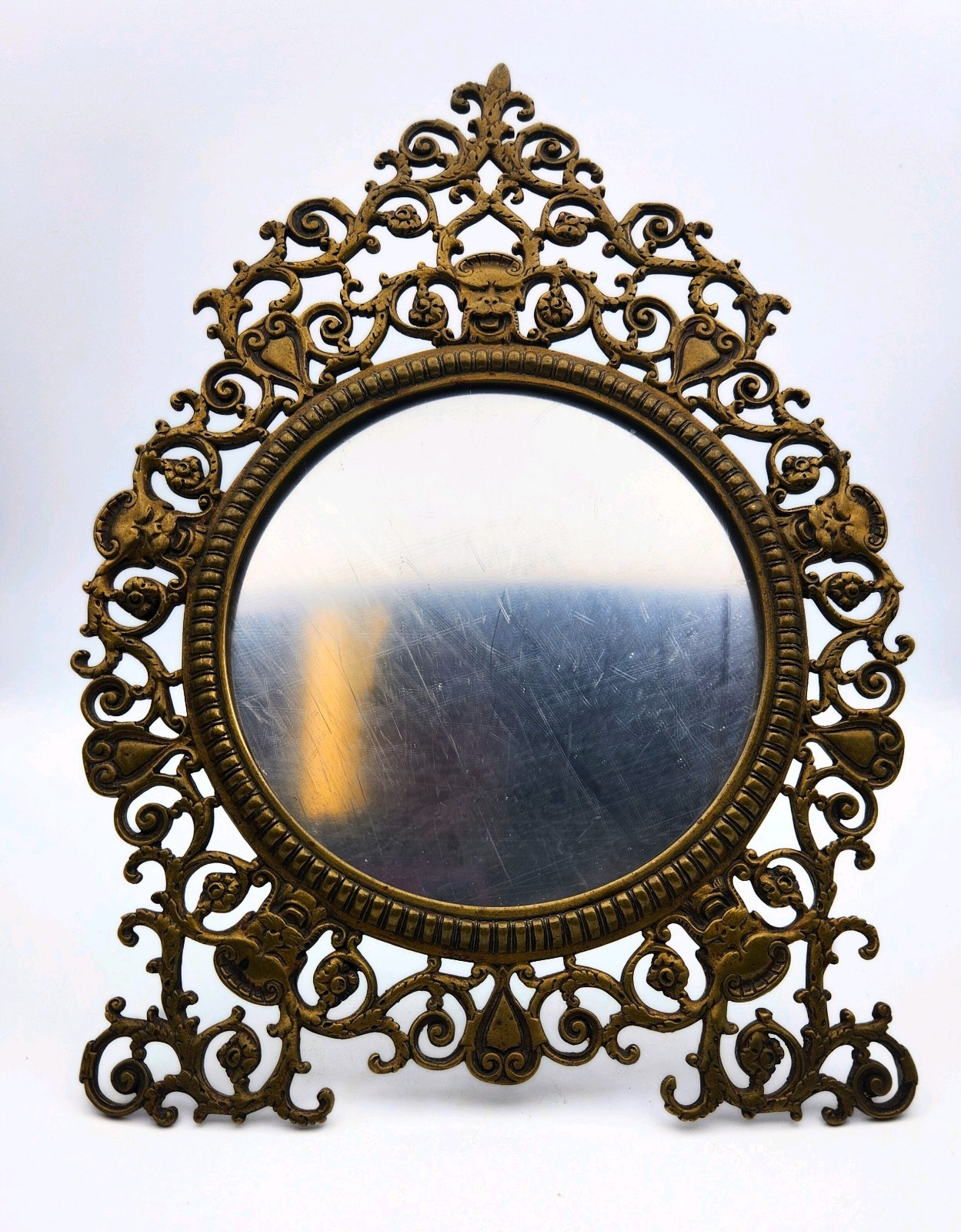 P. E. Guerin Antique Victorian Bacchus Mirror – Model 298 – Easel or Wall Hang
