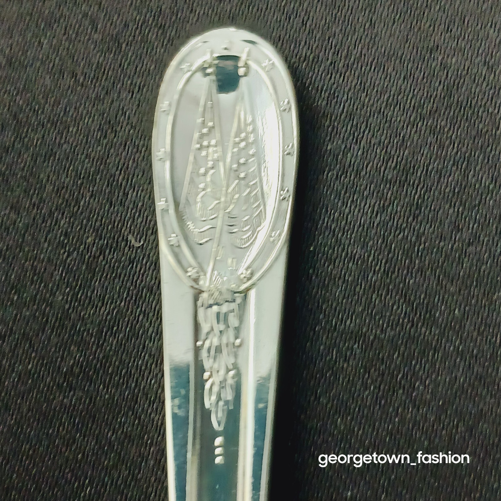 Vintage George Washington Mount Vernon Silverplate Spoon WM Rogers MFG Co