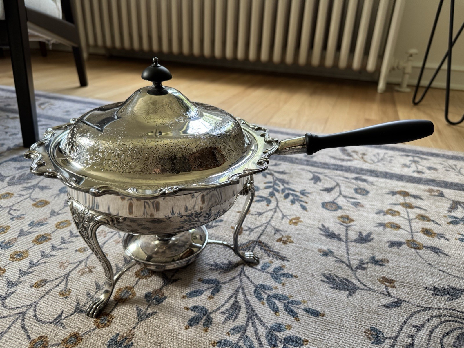 Webster Wilcox Vintage Silver Plate 5-Pc Mid-Century Warming Chafing Dish